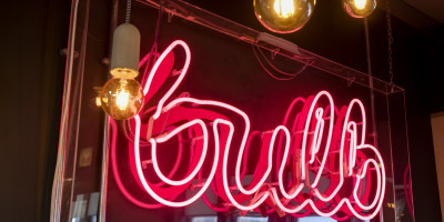Neon sign in Bulb HQ