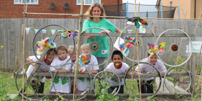 Bulb hero: Jenny Hindson, manager of the Edible Playgrounds project