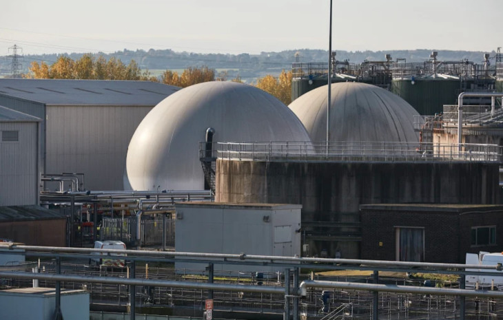 Two domes of Geneco plant in Bristol
