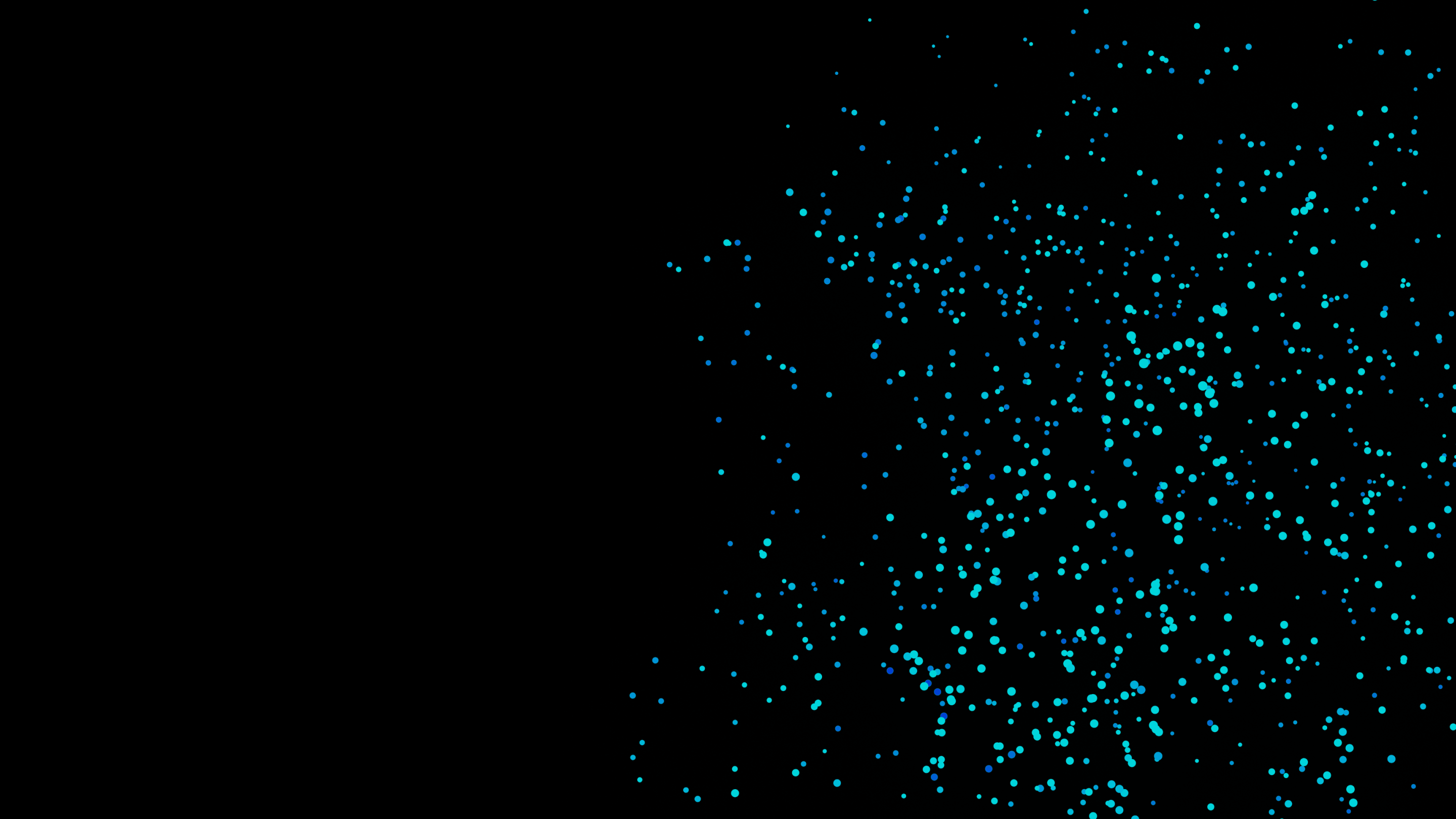 Blaue Punkte auf schwarzem Hintergrund