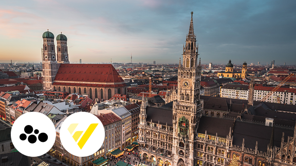 Blick auf Rathaus in München
