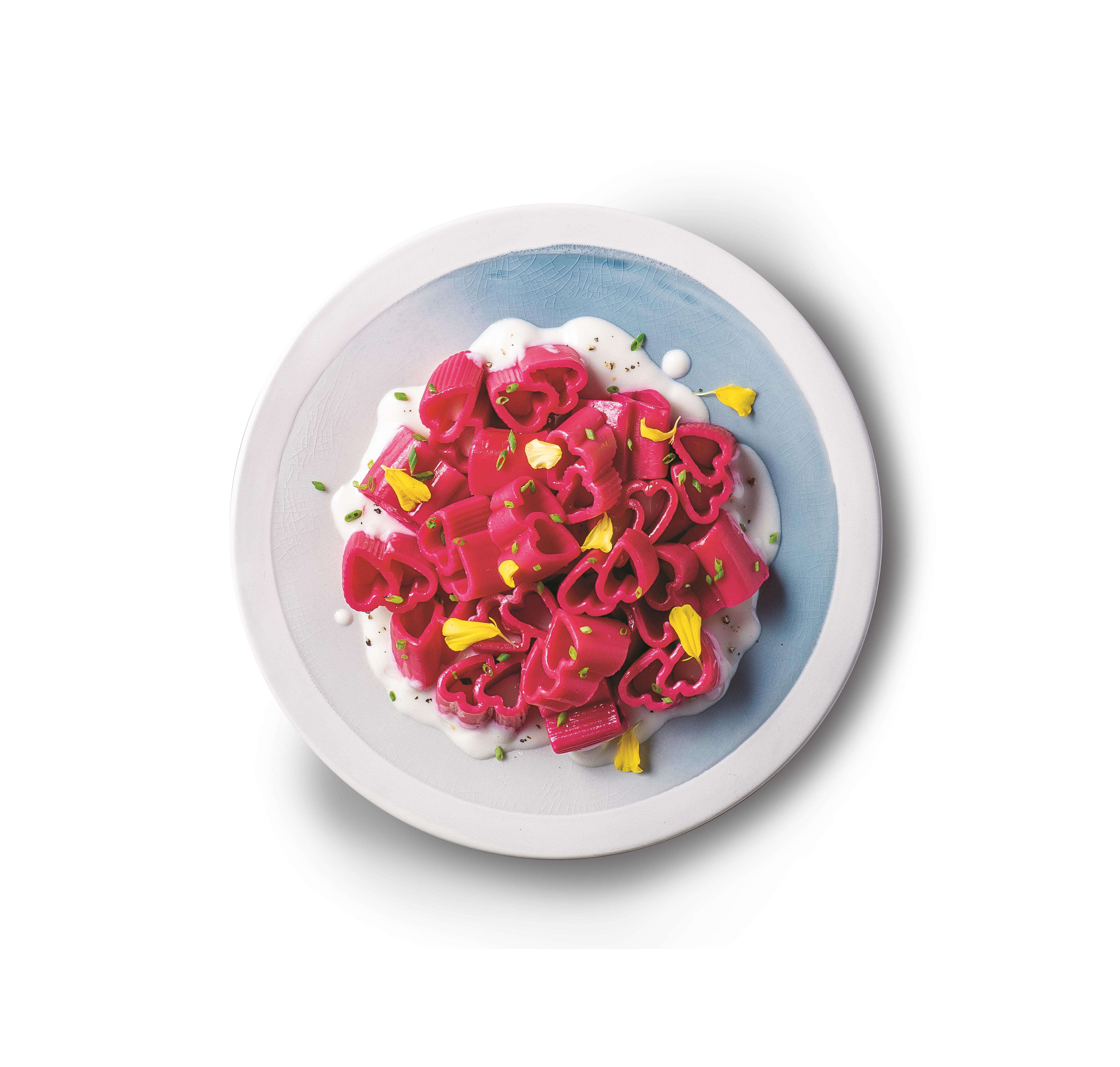 CUORI BARILLA WITH BEETROOT ON PARMESAN FONDUE AND CHIVES | Barilla | Barilla