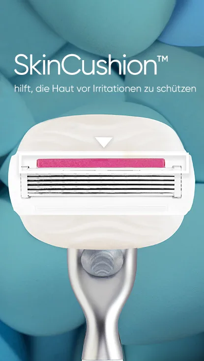 Sekundäres Bild Strawberry Modular mit Text: SkinCushion™ hilft, die Haut vor Irritationen zu schützen