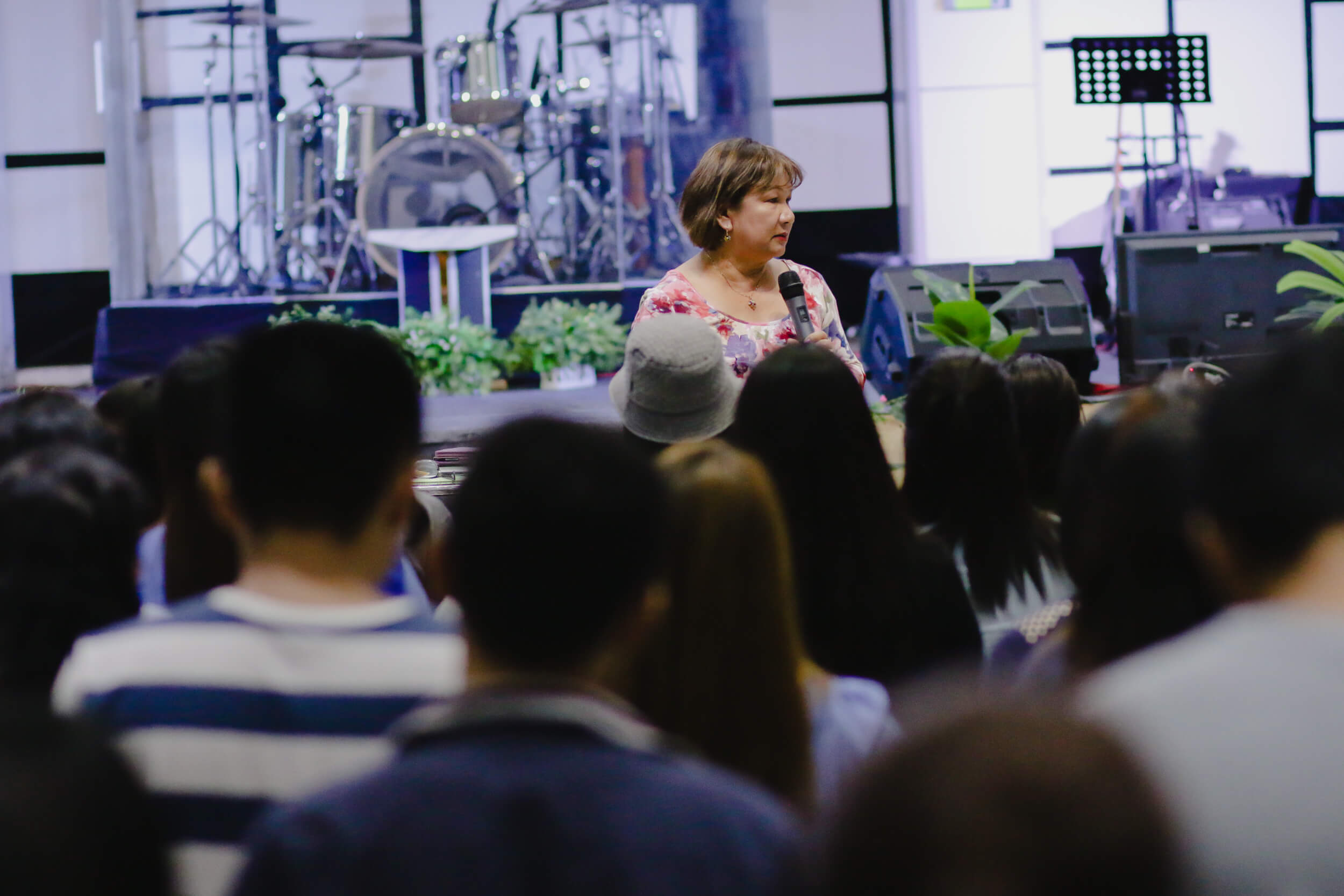 Cristina Sosso stands before the crowd in General Santos City