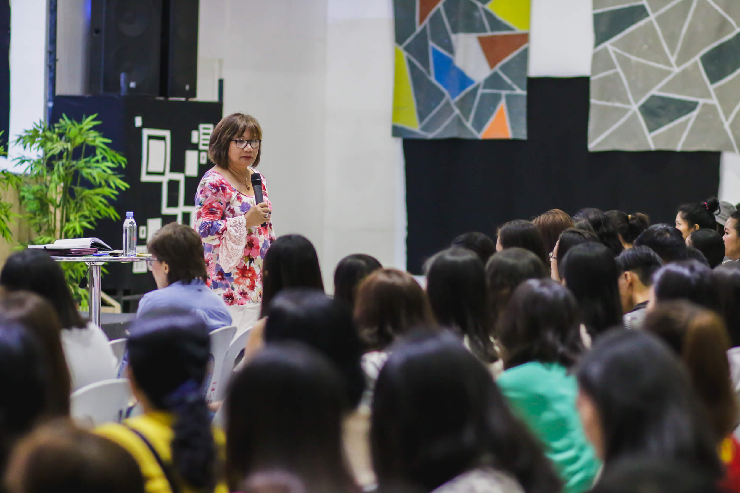 Cristina Sosso speaking at Christ Fellowship Church International (CCFI) in General Santos City, on February 2st, 2019.