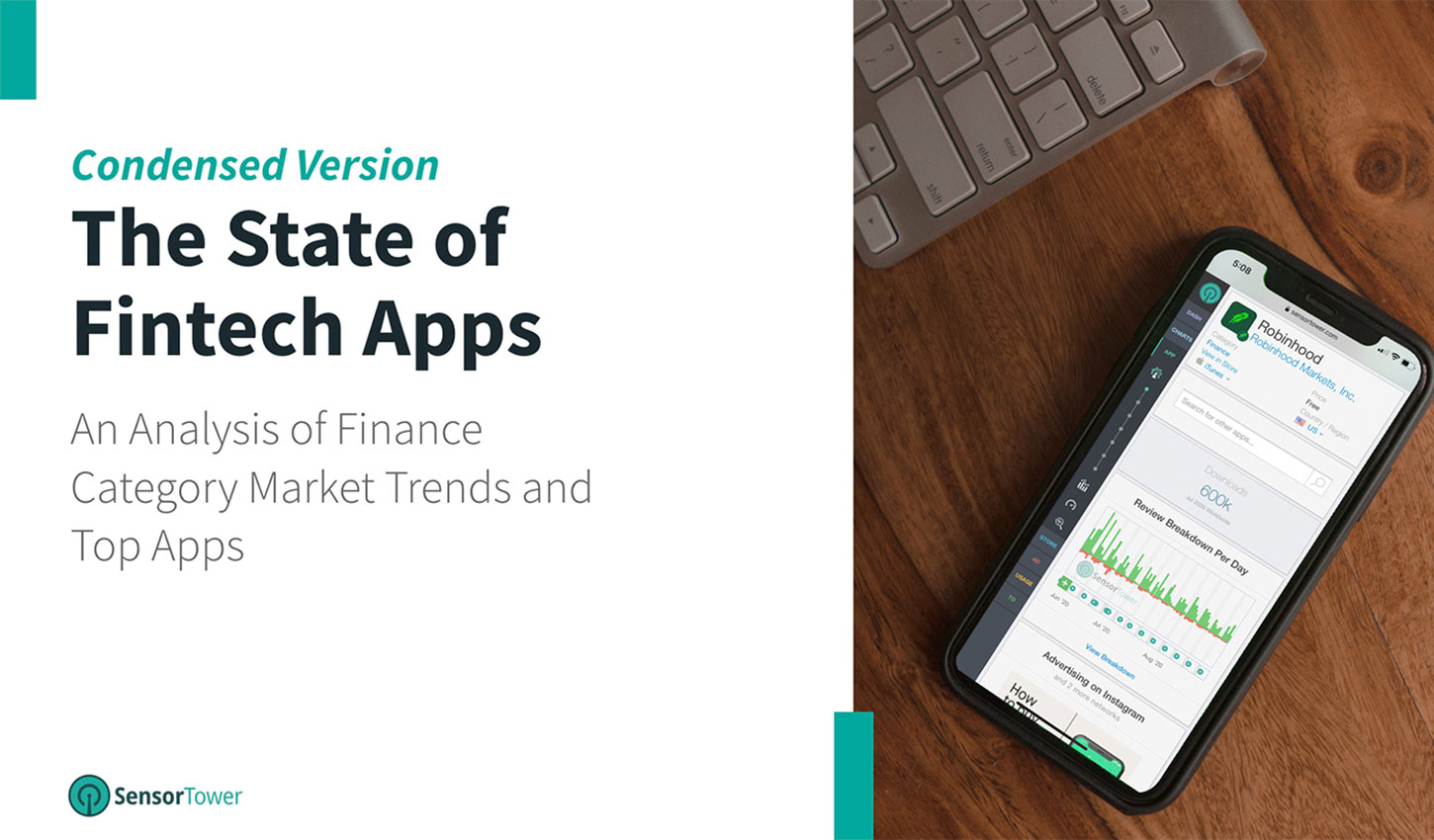 Cover of Sensor Tower’s State of Fintech Apps Report