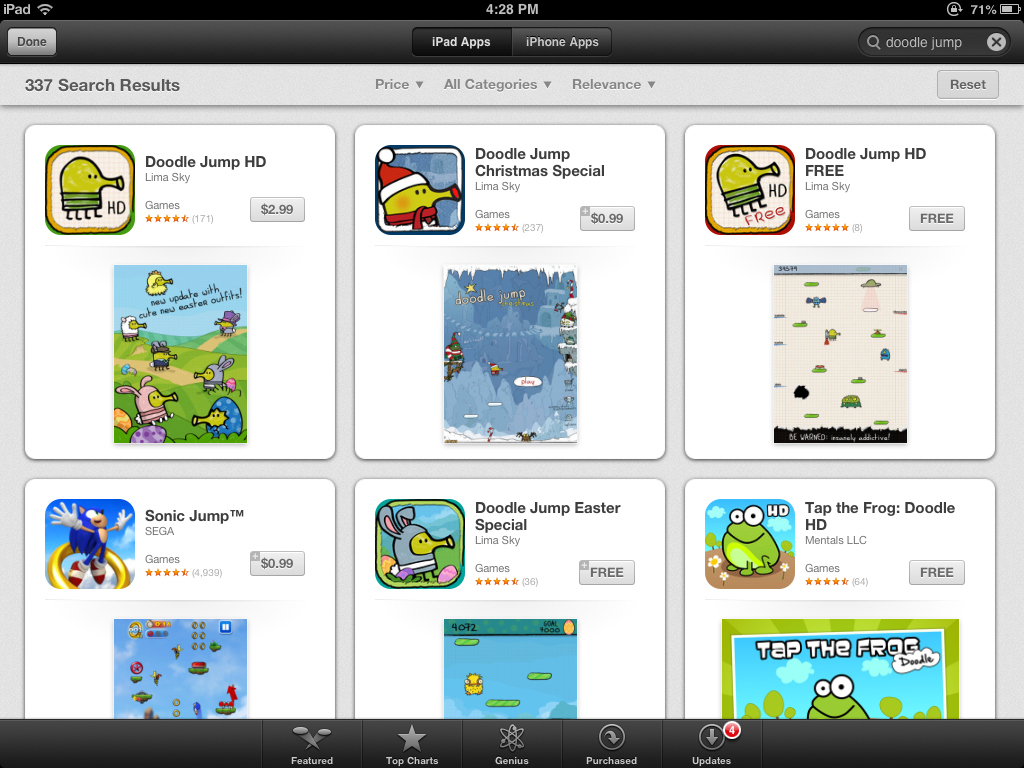 Doodle Jump For iPad Now Available On The App Store, Download Now