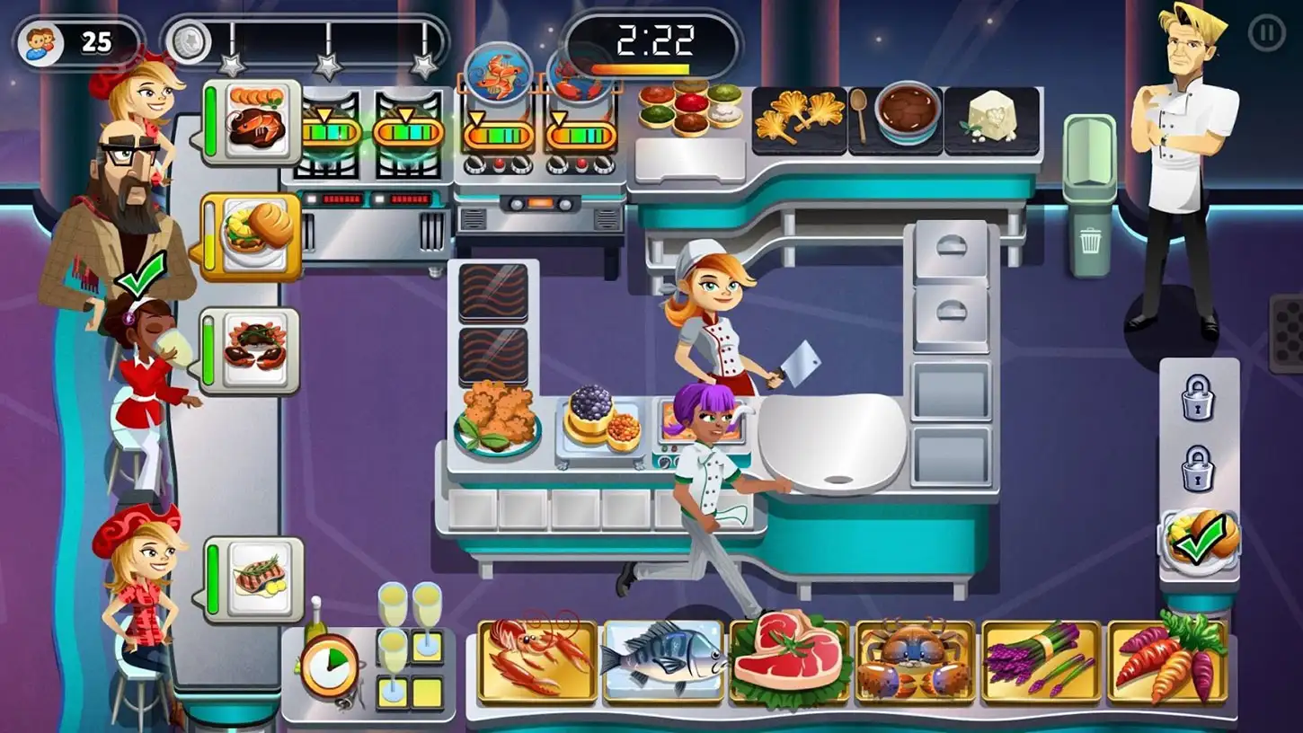 Screenshot from Restaurant Dash Gordon Ramsay for mobile