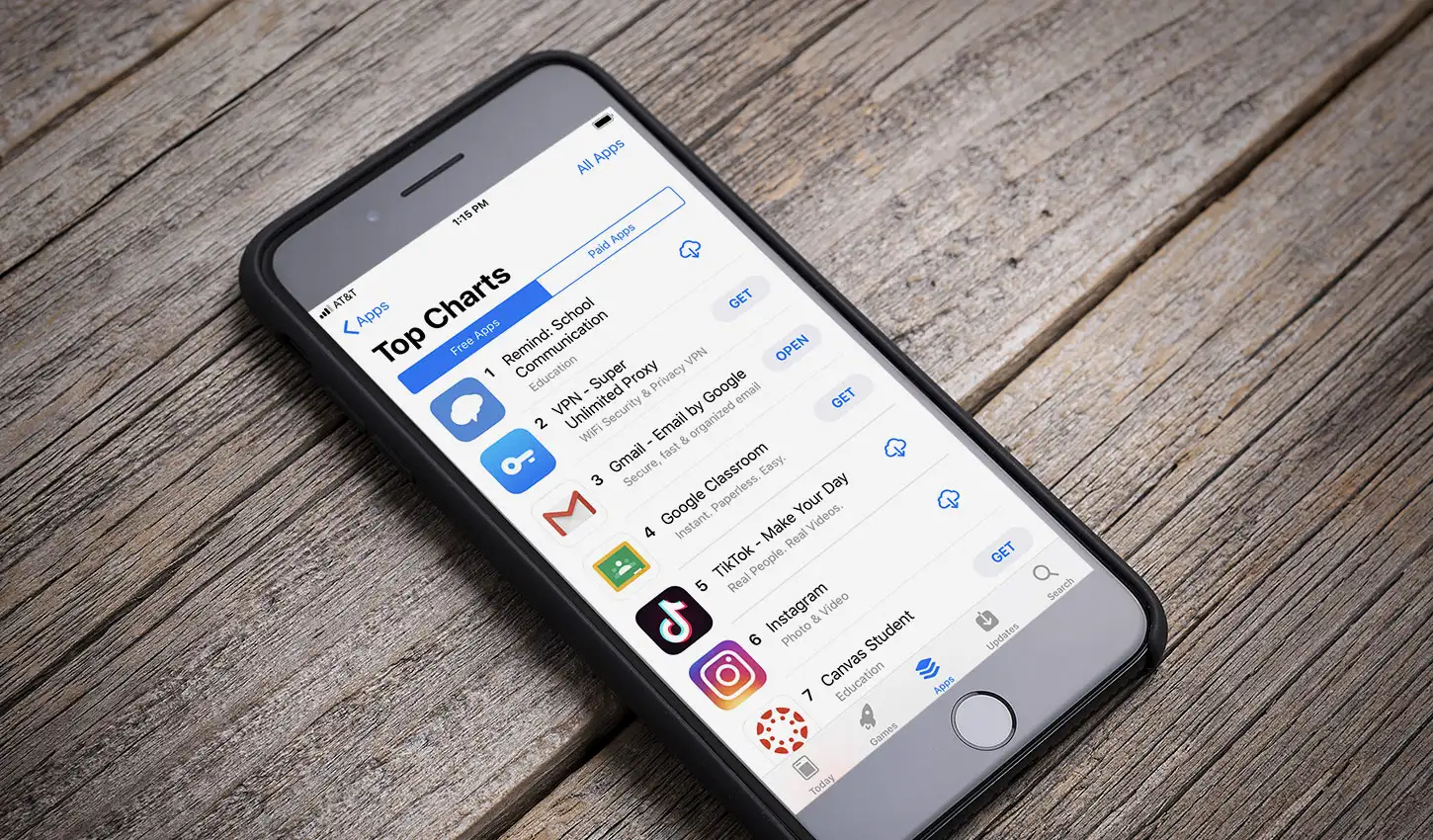 Downloads Needed to Reach Number One on the U.S. App Stores