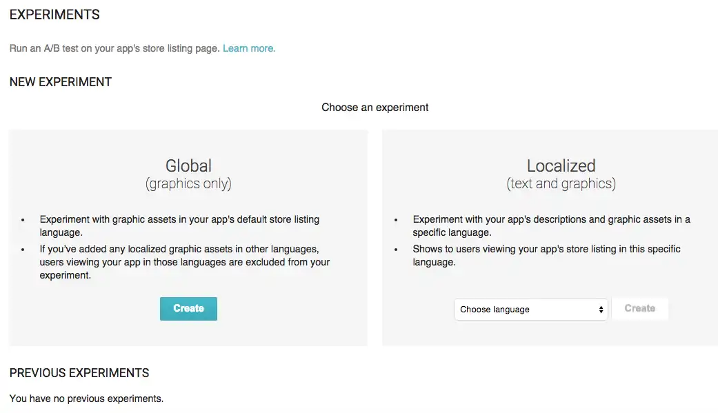 lt="Main View for Experiments Dash in Google Play