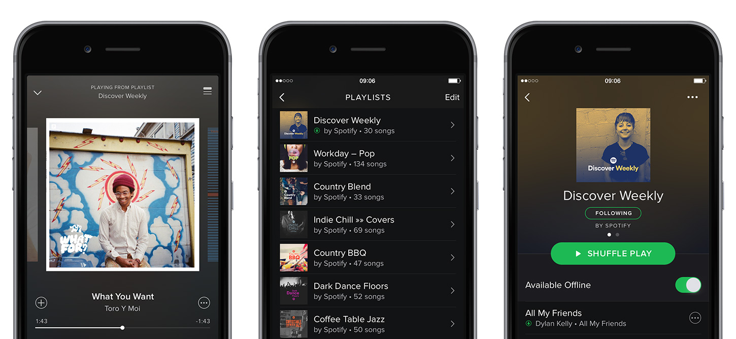 Spotify iOS Screenshots