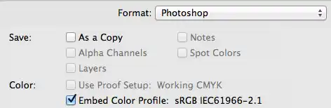 Save Photoshop file