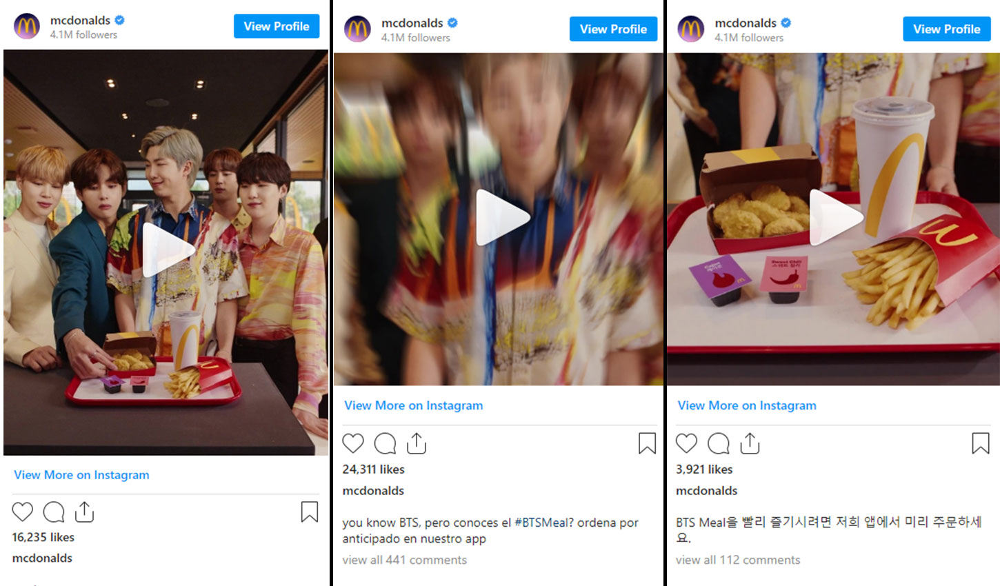 Ad Images for McDonald's BTS Meal