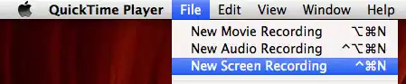 lt="Record screen in QuickTime Player