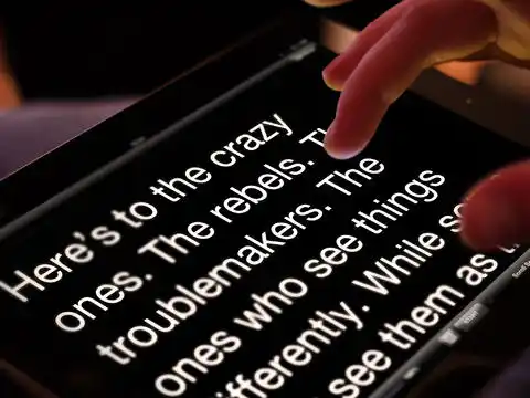 Video script on iPad