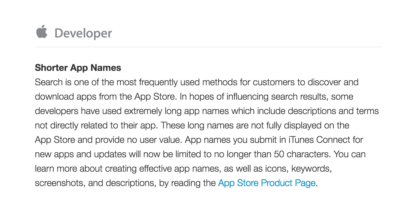 Note From Apple About