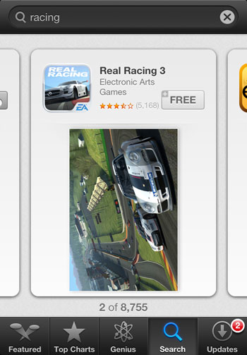lt="Real Racing screen example