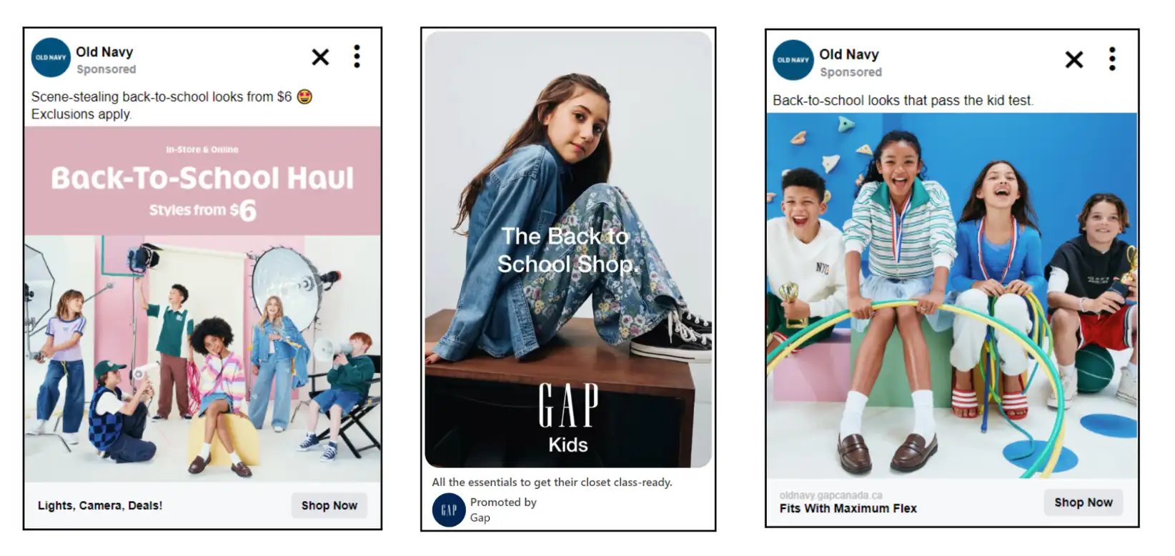 Back to School Gap Ads