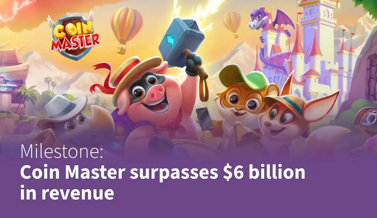 Coin Master surpasses $6 billion in revenue