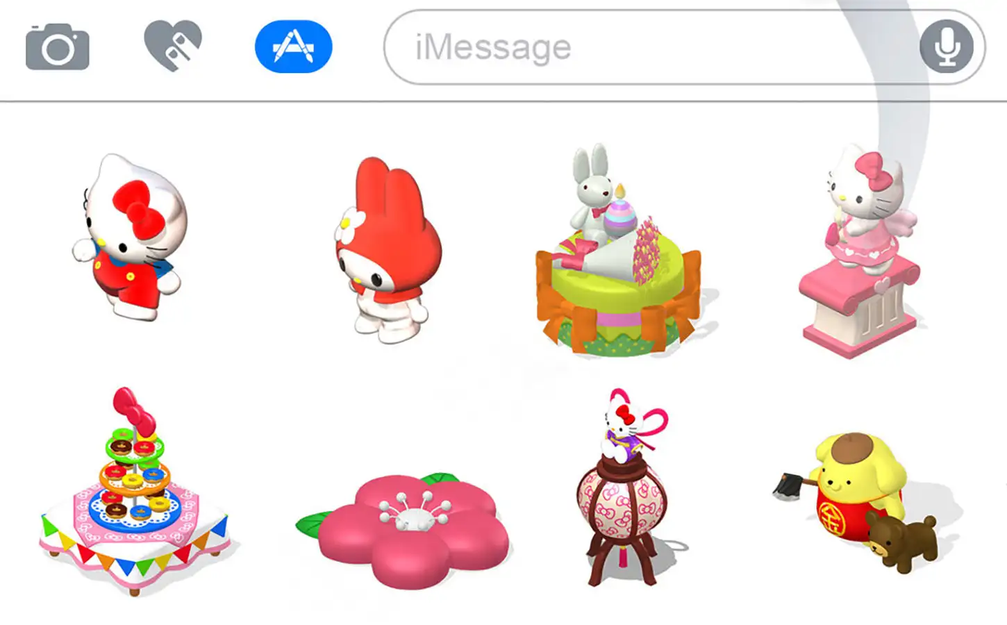 Hello Kitty Jewel Town iMessage Stickers