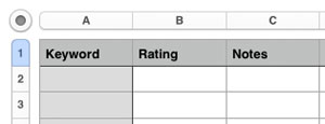 lt="Use a spreadsheet to record results