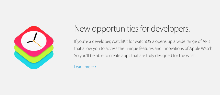 lt="Apple Website Encourages Developers to Build Native Watch Apps