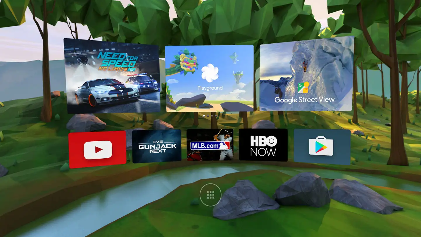 Google Daydream Home Screen