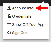 lt="Account information menu