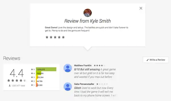 lt="Large Google Play review