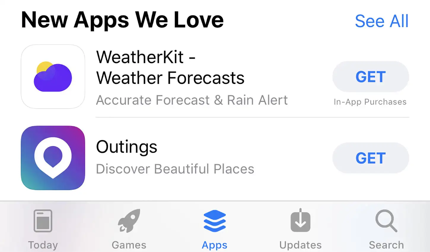Hero Banner Image for iOS 11 Apps Tab Featuring