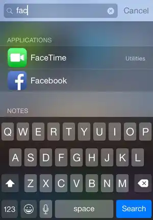lt="Search results on device