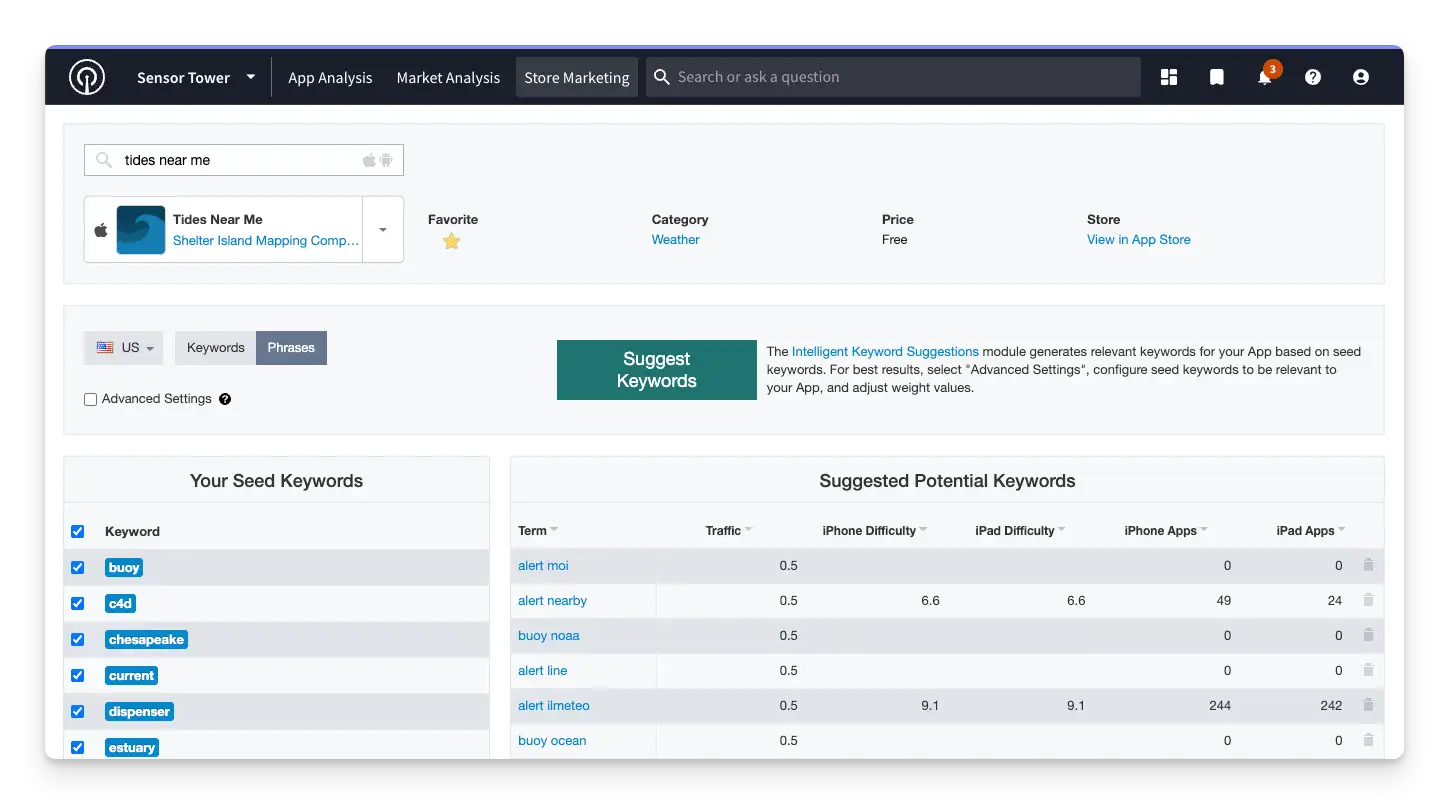 Suggest Keywords Screenshot