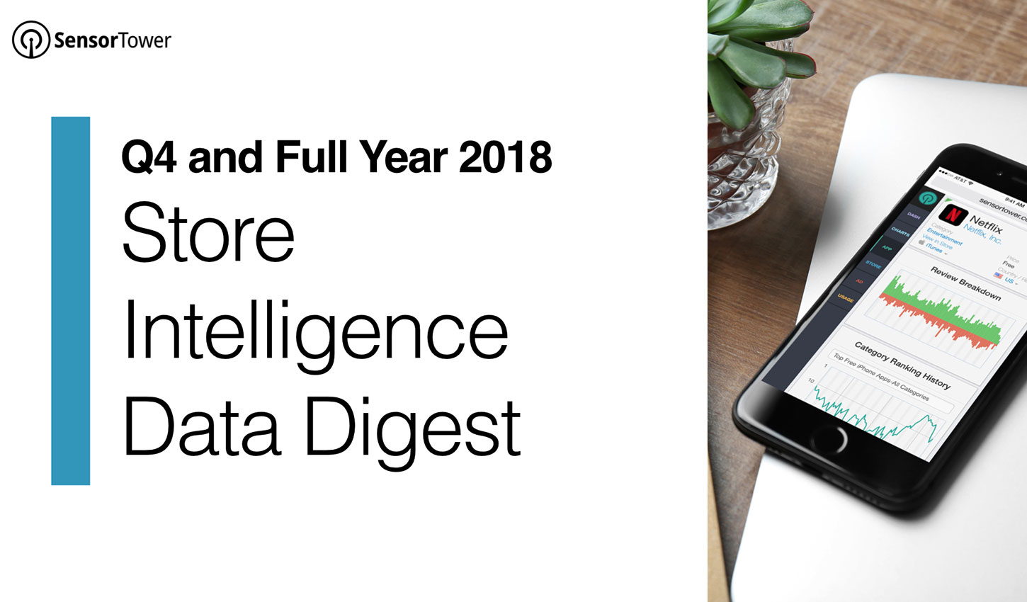 Cover of Sensor Tower's Q4 2018 Data Digest