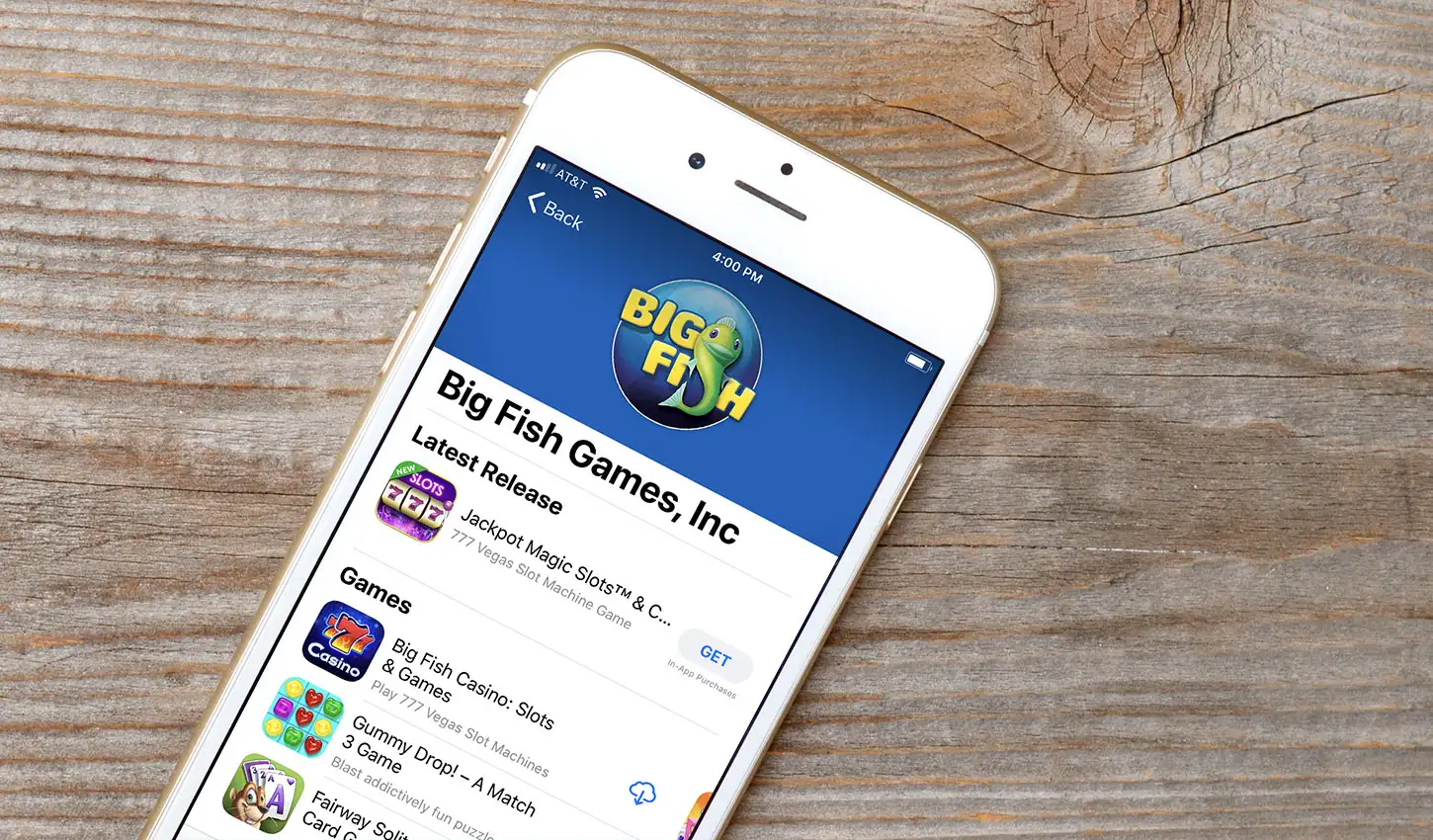 iPhone 6 Plus displaying the App Store