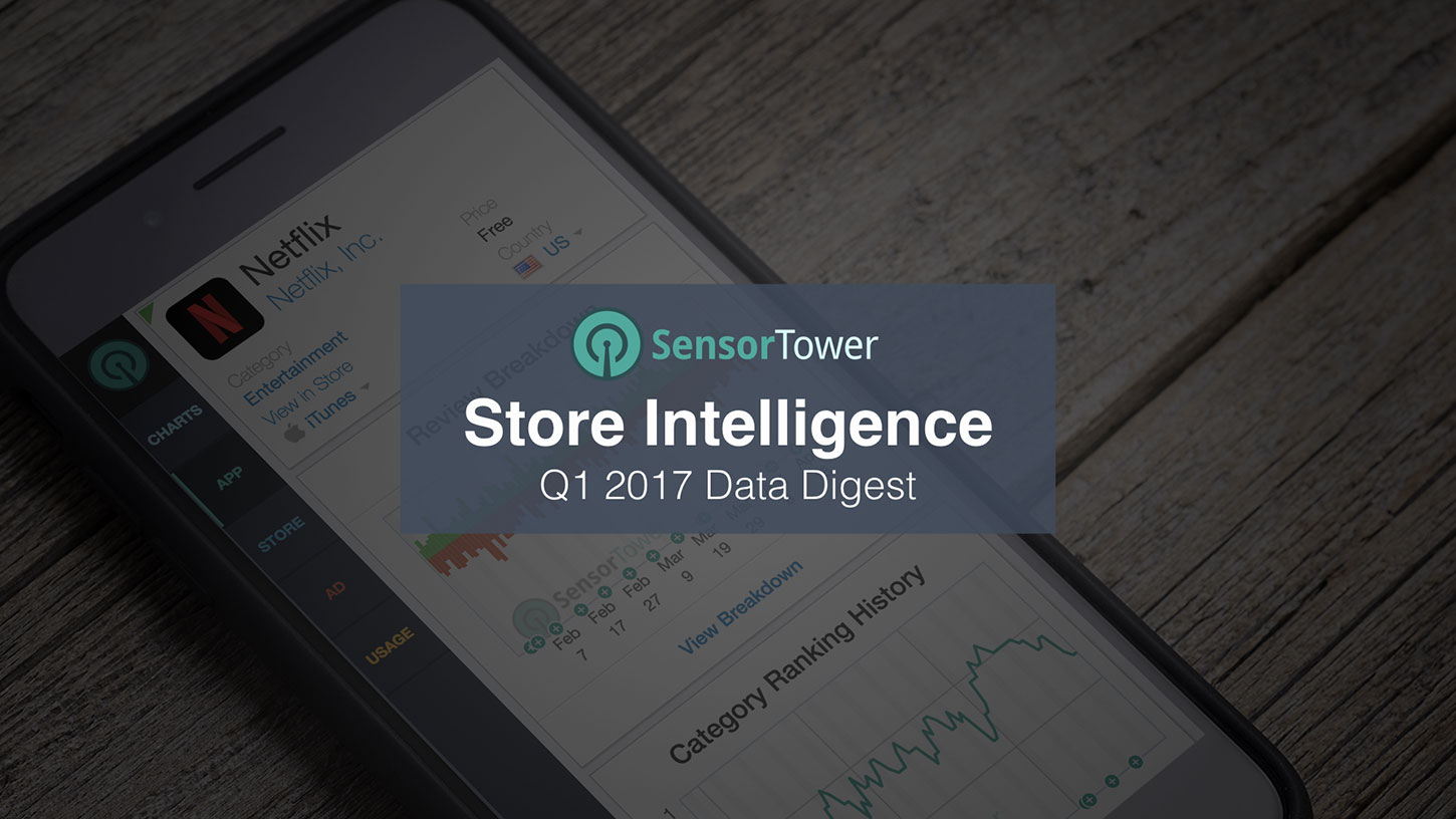 Cover of Sensor Tower's Q1 2017 Data Digest