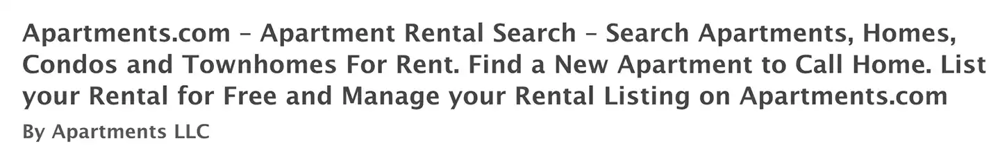 Apartments.com App Name