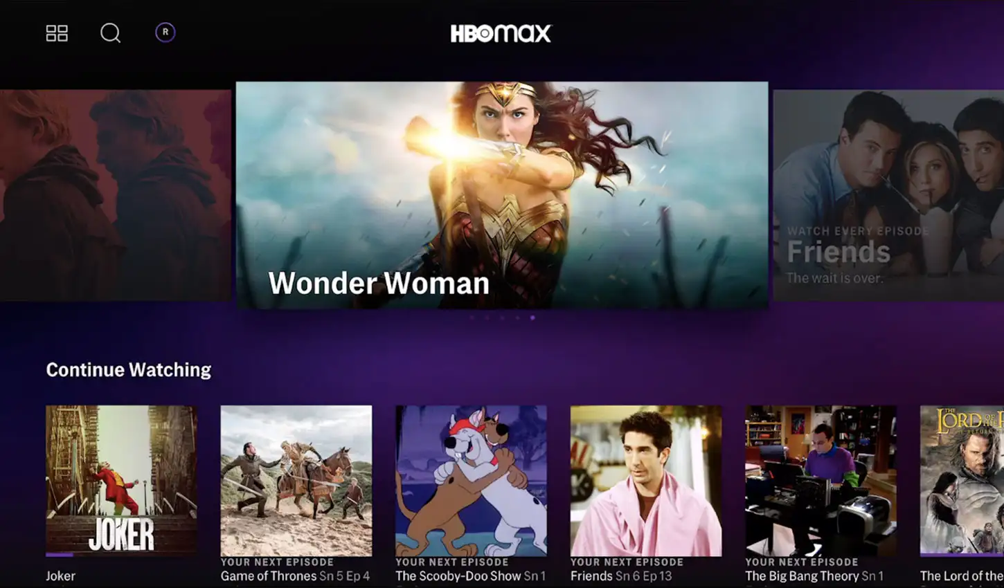 HBO Max Screenshot