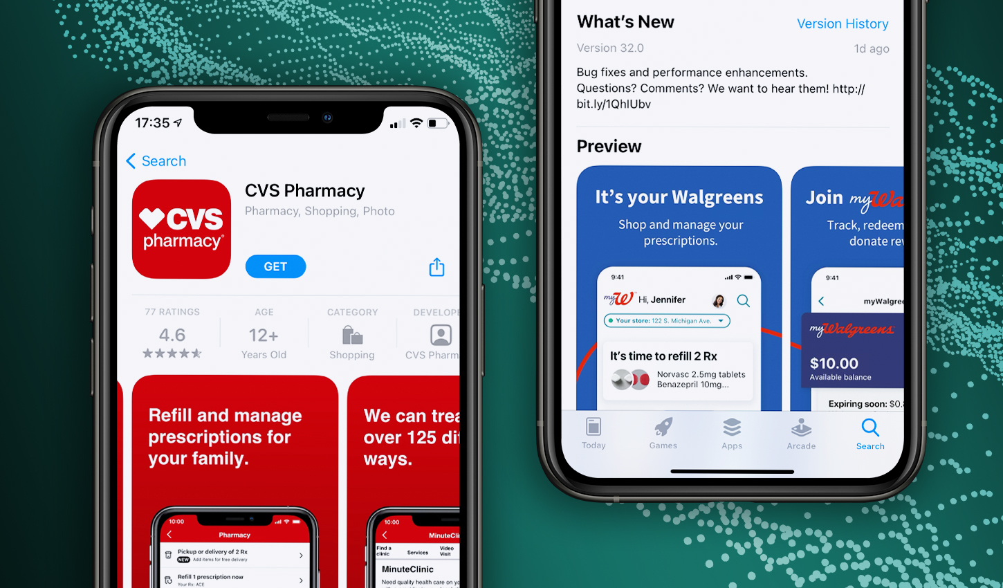 Walgreens, CVS, and Rite Aid reached 856,000 installs in the first two weeks of February, up 51 percent from the previous two weeks