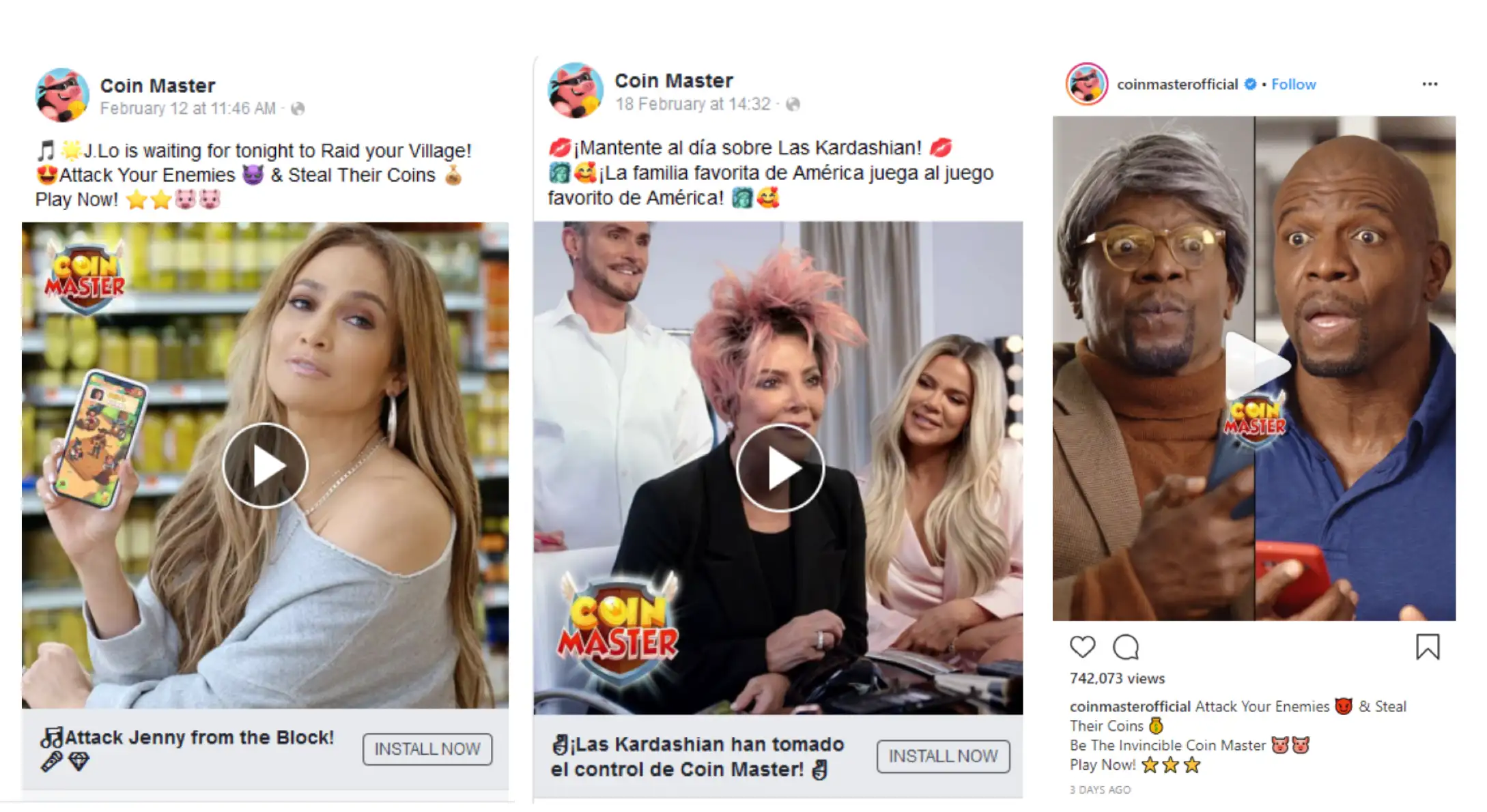 Coin Master digital ads