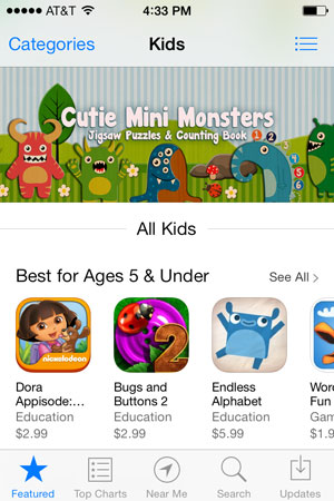 lt="Kids category in App Store