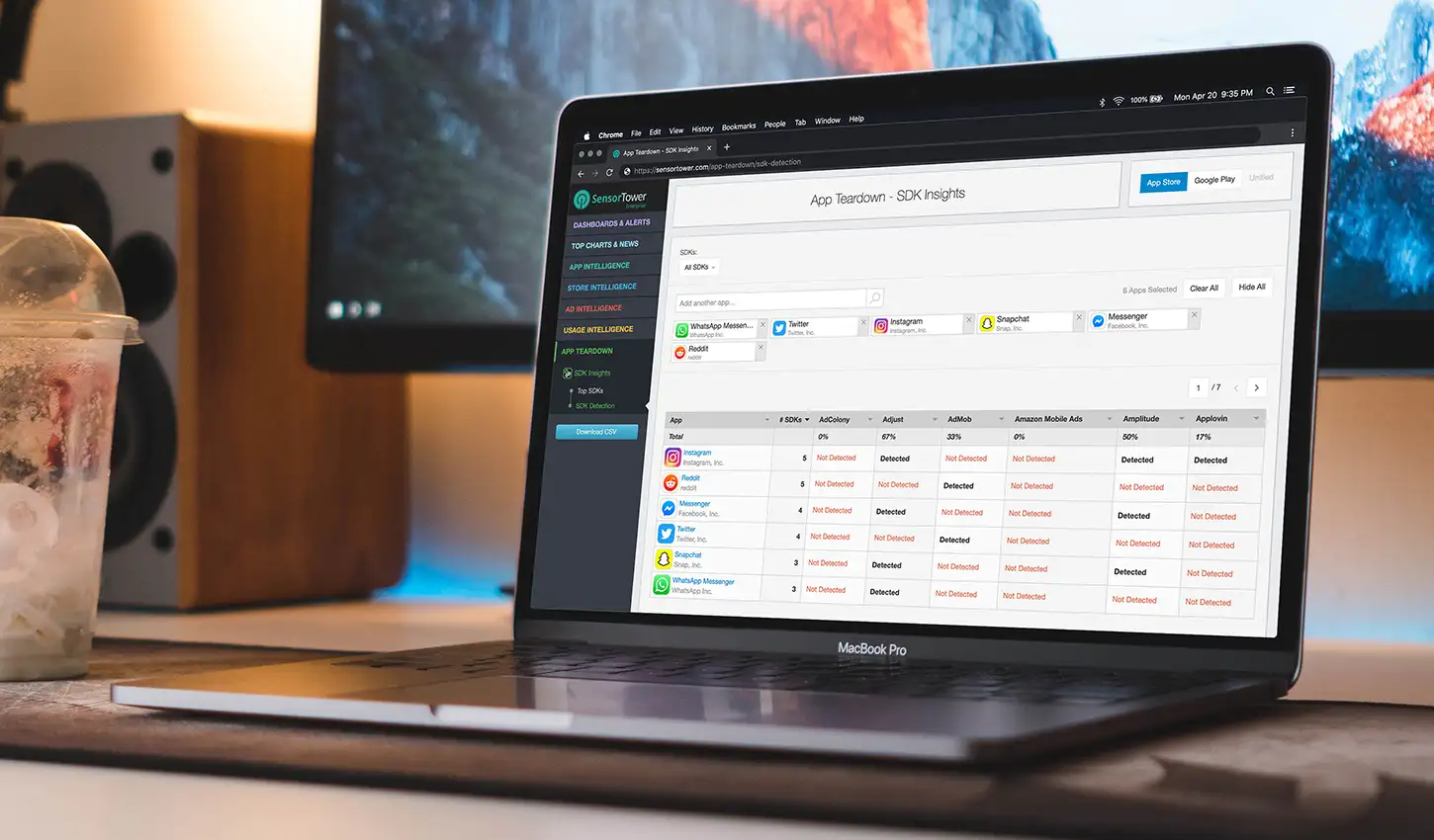 App Teardown Header