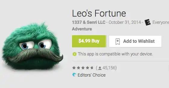 Leo's Fortune Editors' Choice Award