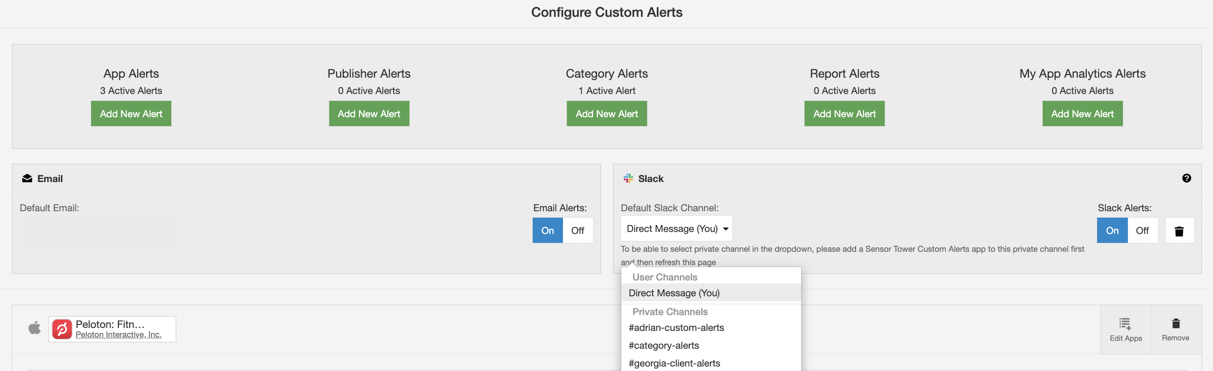 Slack Integration - Custom Alerts