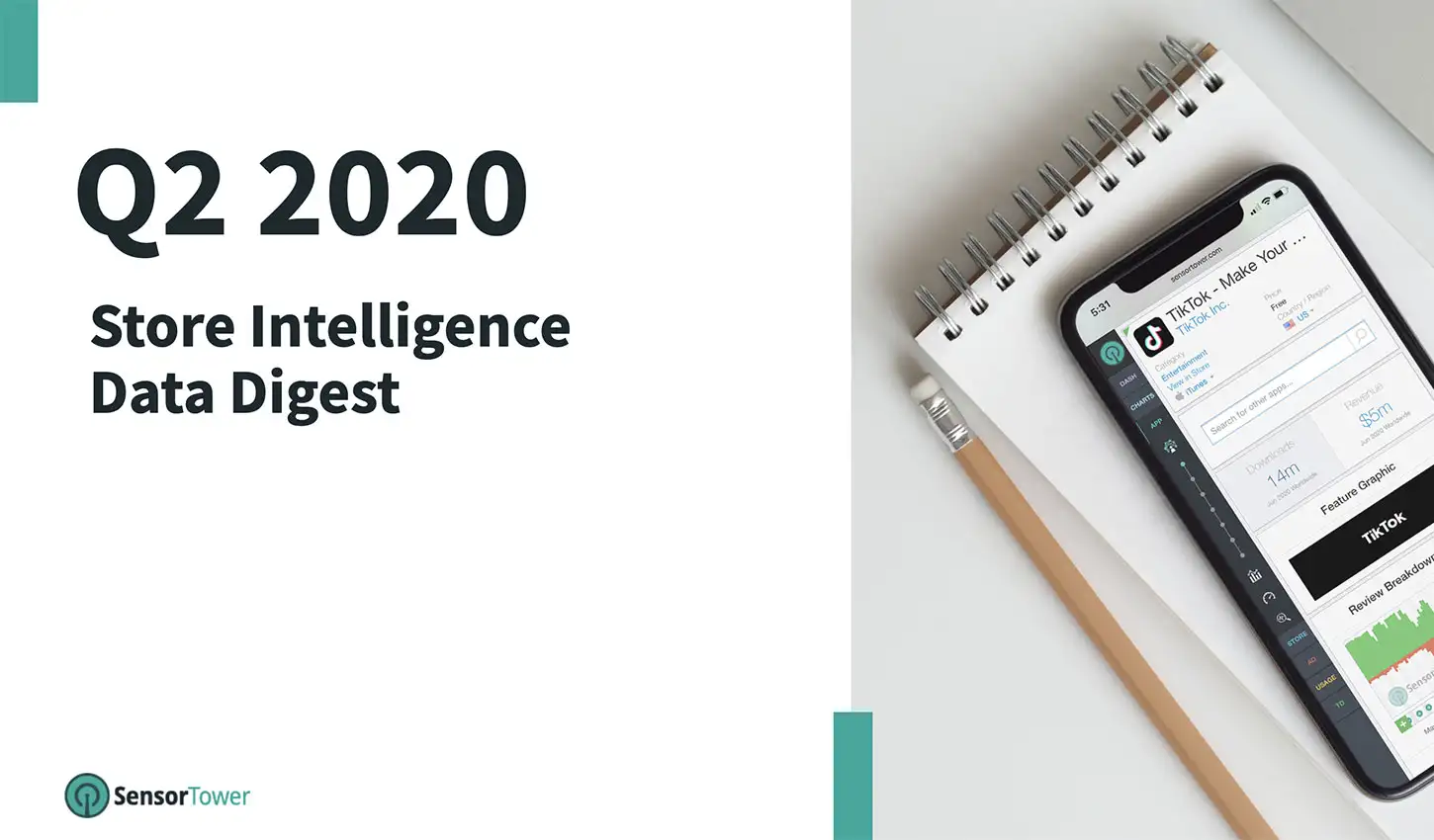 Cover of Sensor Tower's Q2 2020 Data Digest