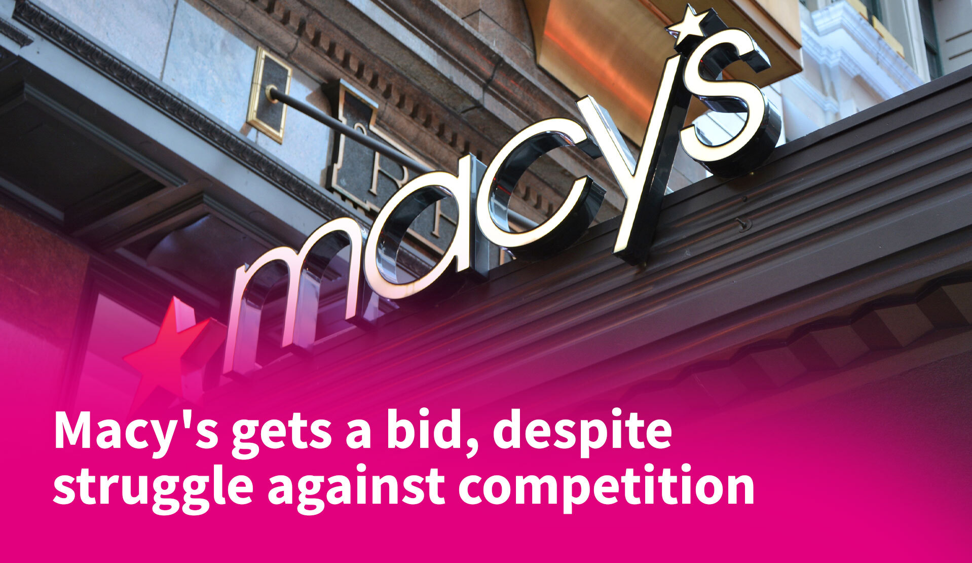 Macy’s Gets a Bid, Despite Struggle Against Competition