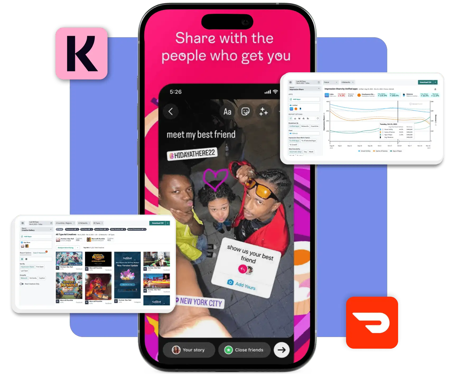 App Advertising Insights Hero with side image