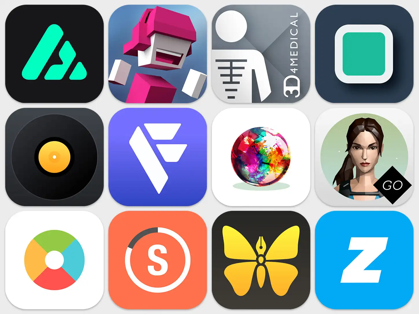 Icons of the Apple Design Awards Winners for 2016