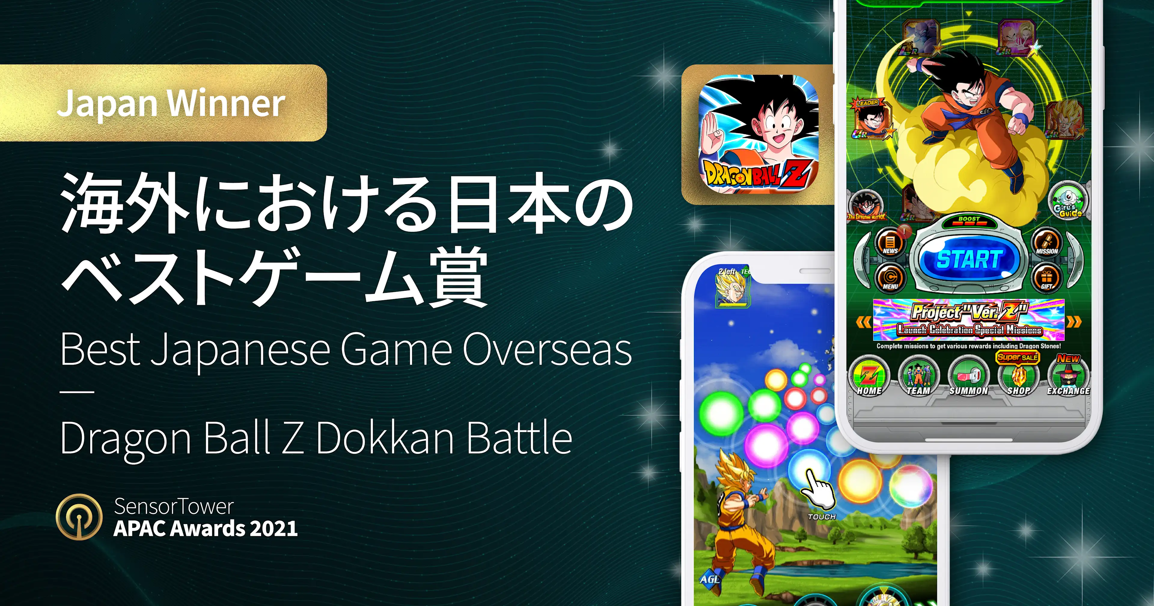 APAC Awards 2021 Single Winner Japan DBZDB