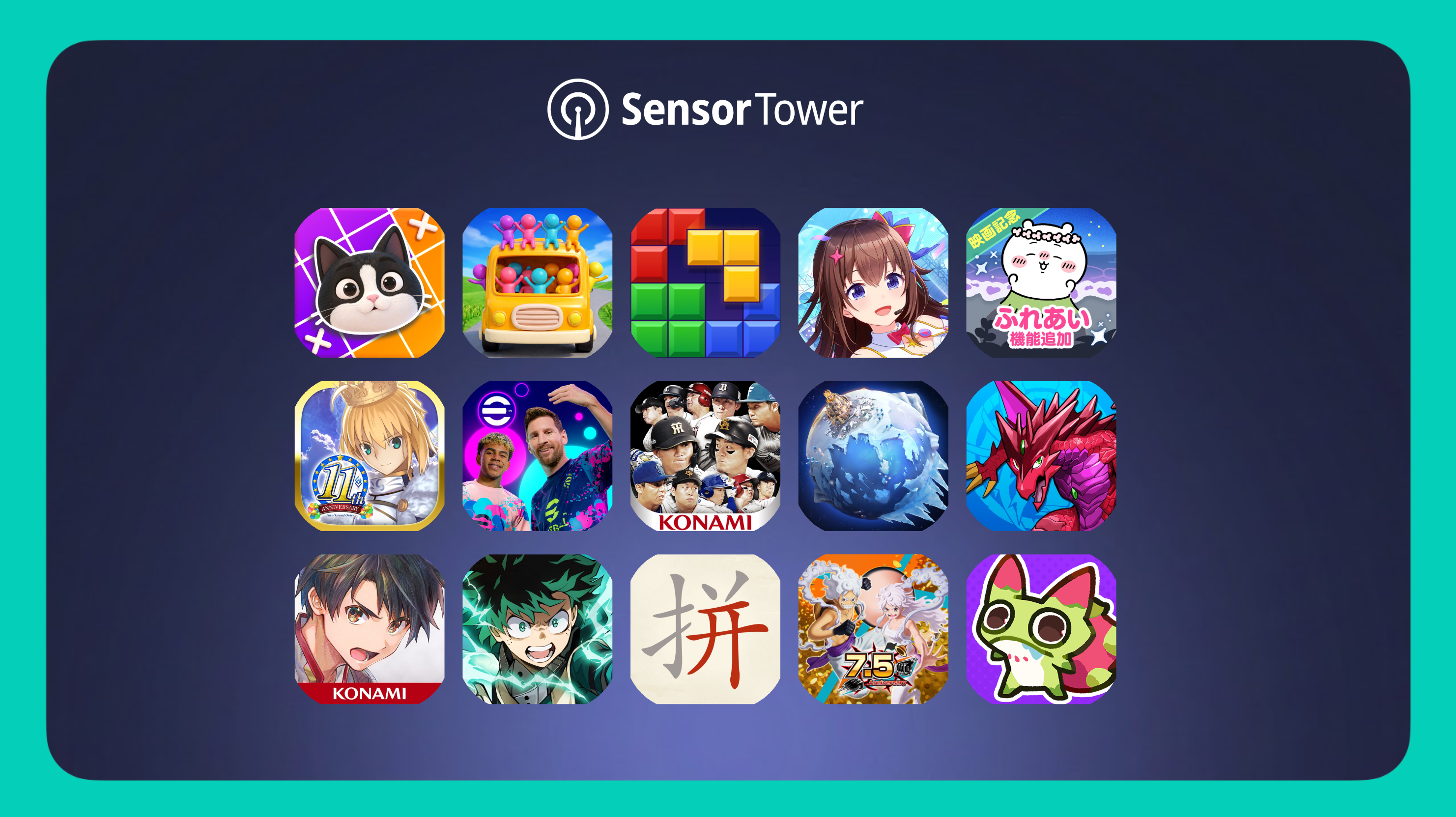 2026年8月日本のモバイルゲームランキング：Meowdoku!がDL数でトップ