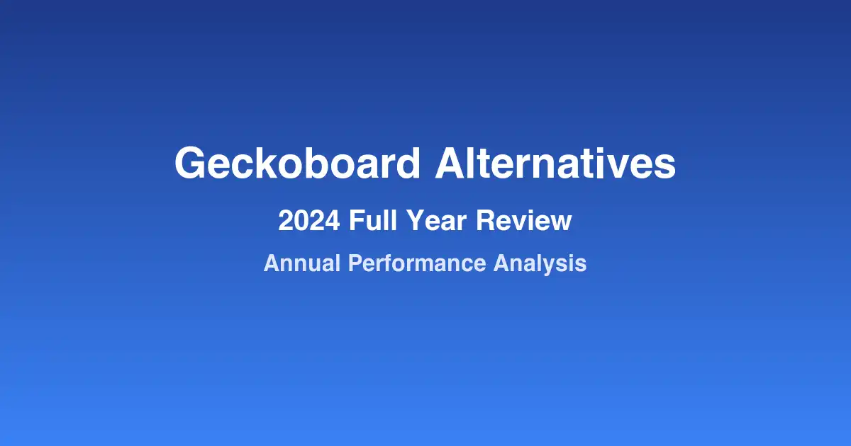 Leading Geckoboard Alternatives: 2024 Full Year Performance Review
